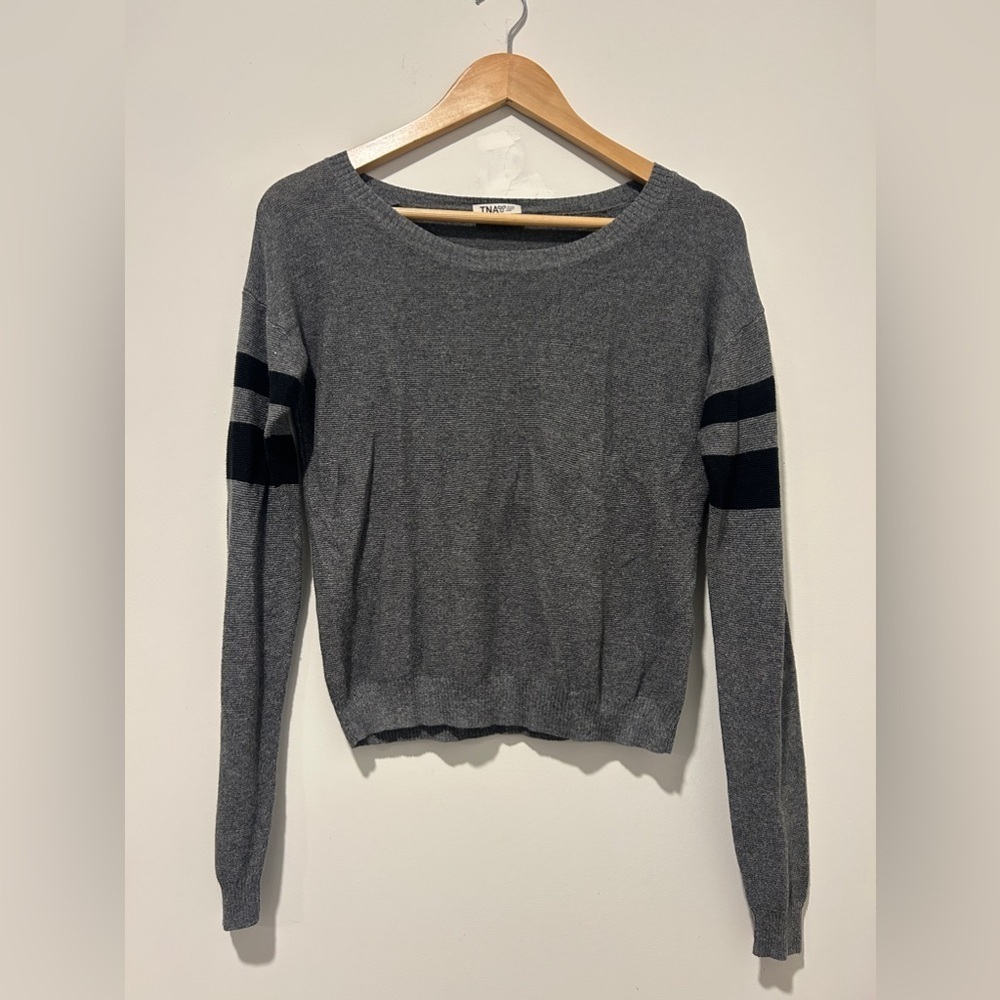 TNA long sleeve Size XXS ~ silk cashmere and cotton blend